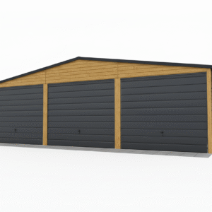 Garaż blaszany trzystanowiskowy  9×6