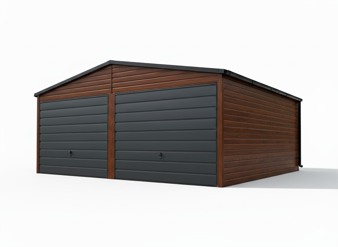 Garaż blaszany dwustanowiskowy 6x5.8 - obrazek 4