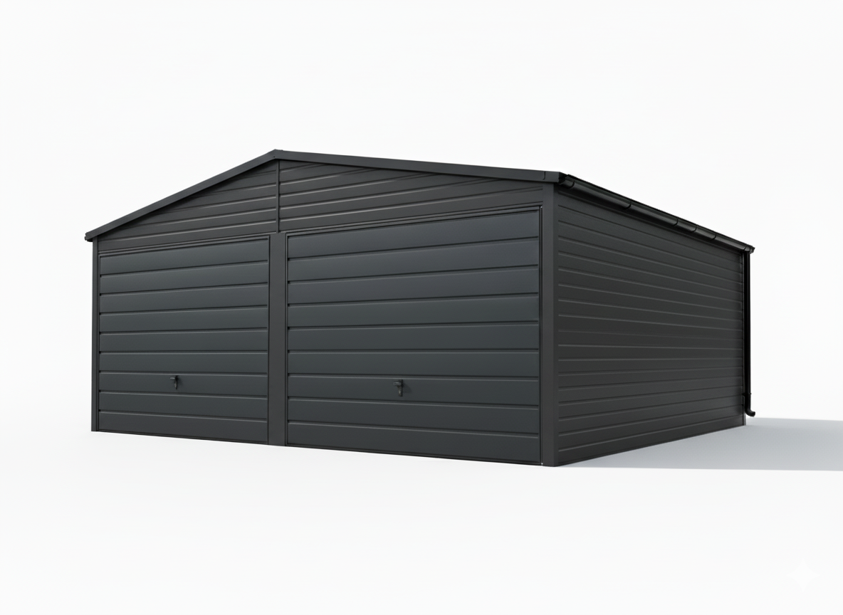 Garaż blaszany dwustanowiskowy 6x5.8 - obrazek 3