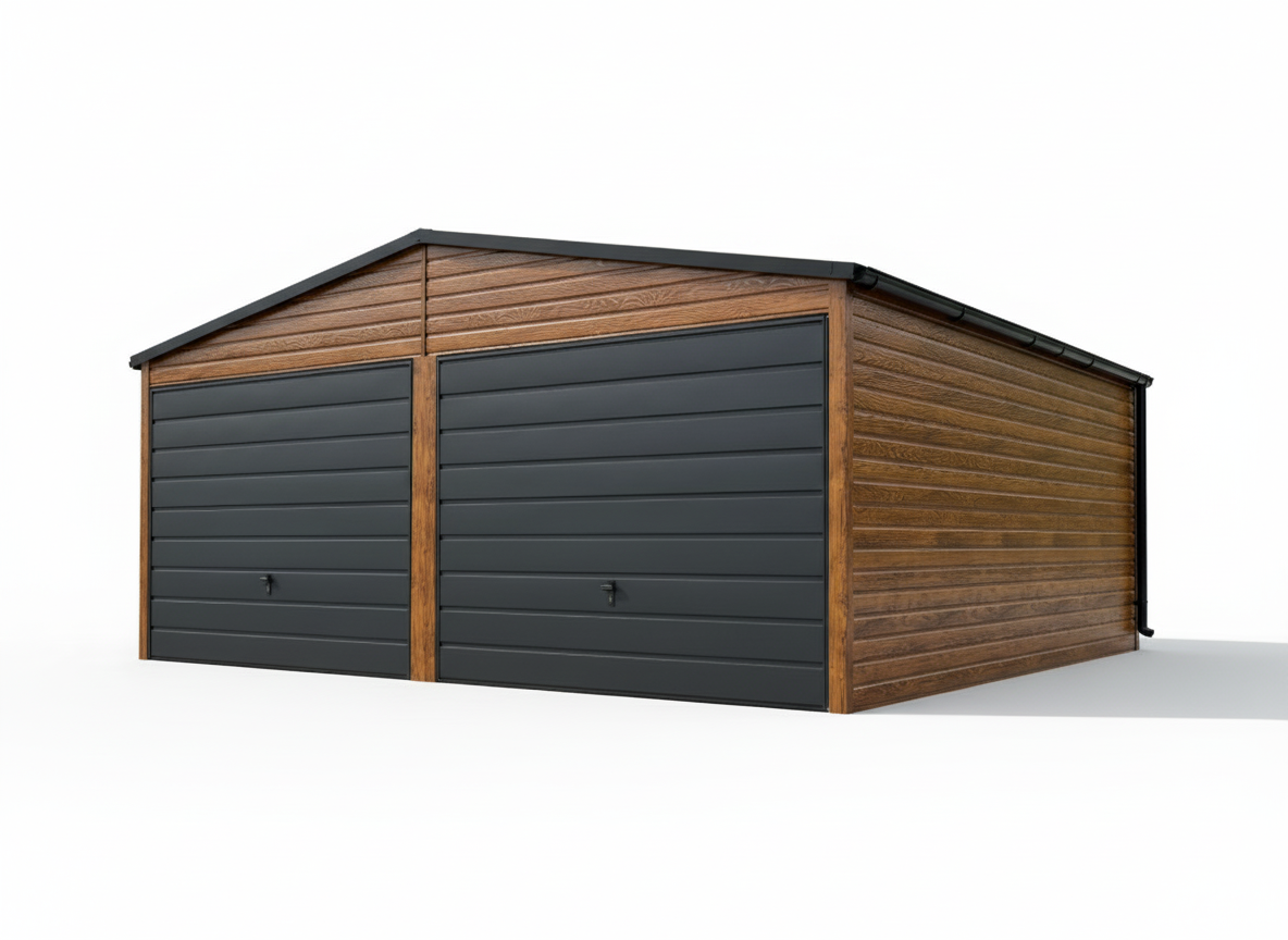 Garaż blaszany dwustanowiskowy 6x5.8