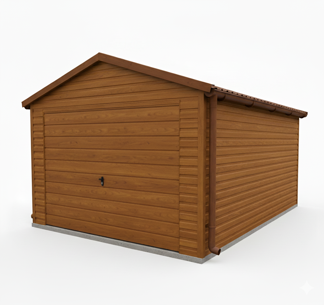 garaż złoty dąb 3x5