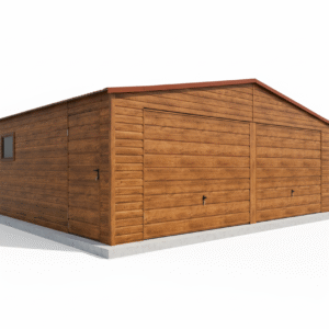 Garaż blaszany dwustanowiskowy  7×6